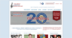 Desktop Screenshot of greatamericansong.com