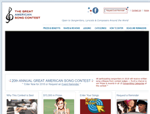 Tablet Screenshot of greatamericansong.com